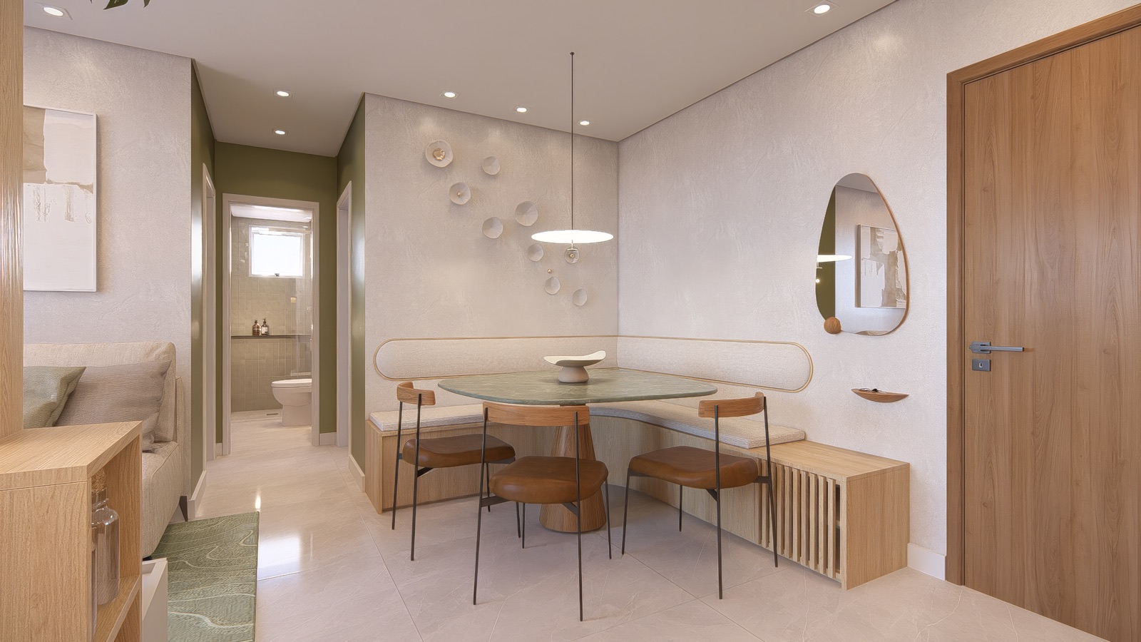 Sala de jantar integrada