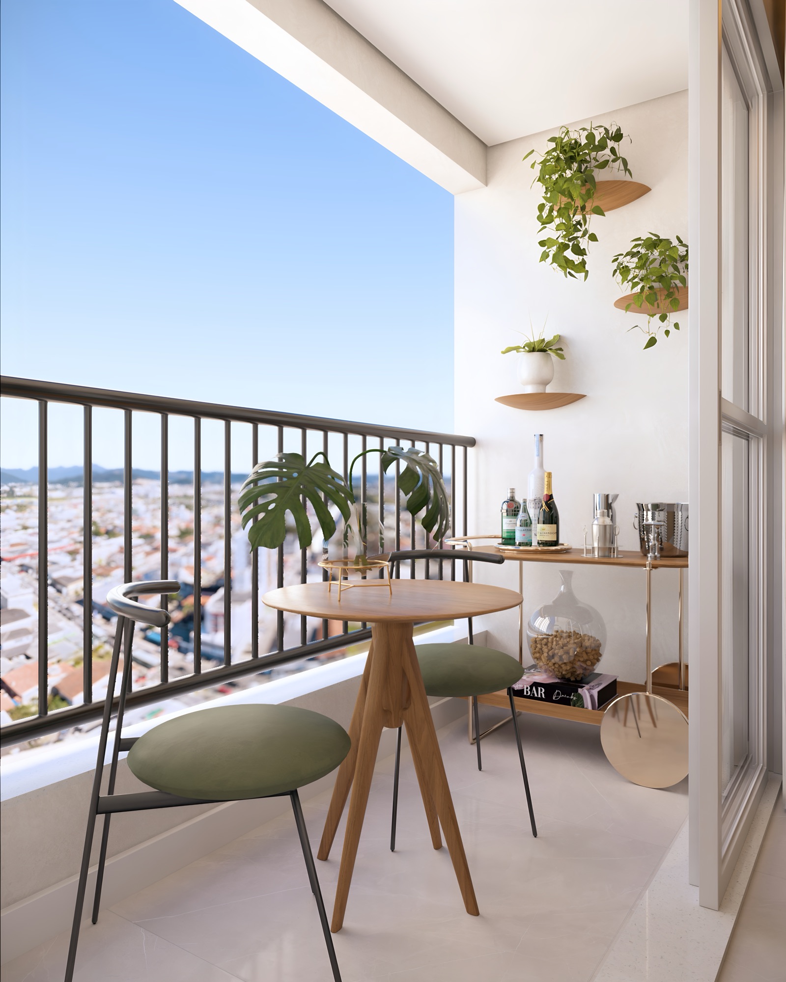 Varanda do apartamento